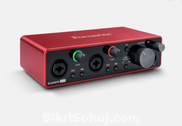Focusrite Scarlett 2i2 3rd generation PC audio interface
